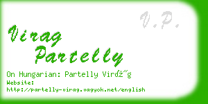 virag partelly business card